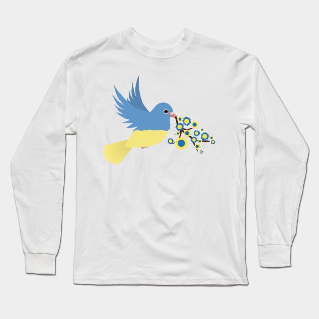 Peace for Ukraine Long Sleeve T-Shirt by Bwiselizzy